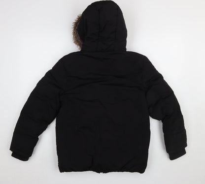 Boys UK Size 11-12 Years SoulCal & Co Black Puffer Jacket