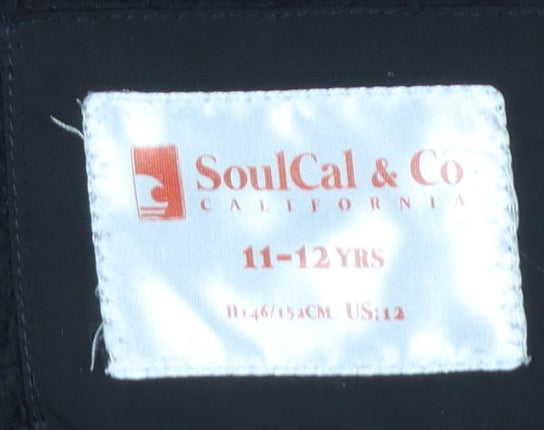 Boys UK Size 11-12 Years SoulCal & Co Black Puffer Jacket