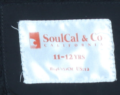 Boys UK Size 11-12 Years SoulCal & Co Black Puffer Jacket