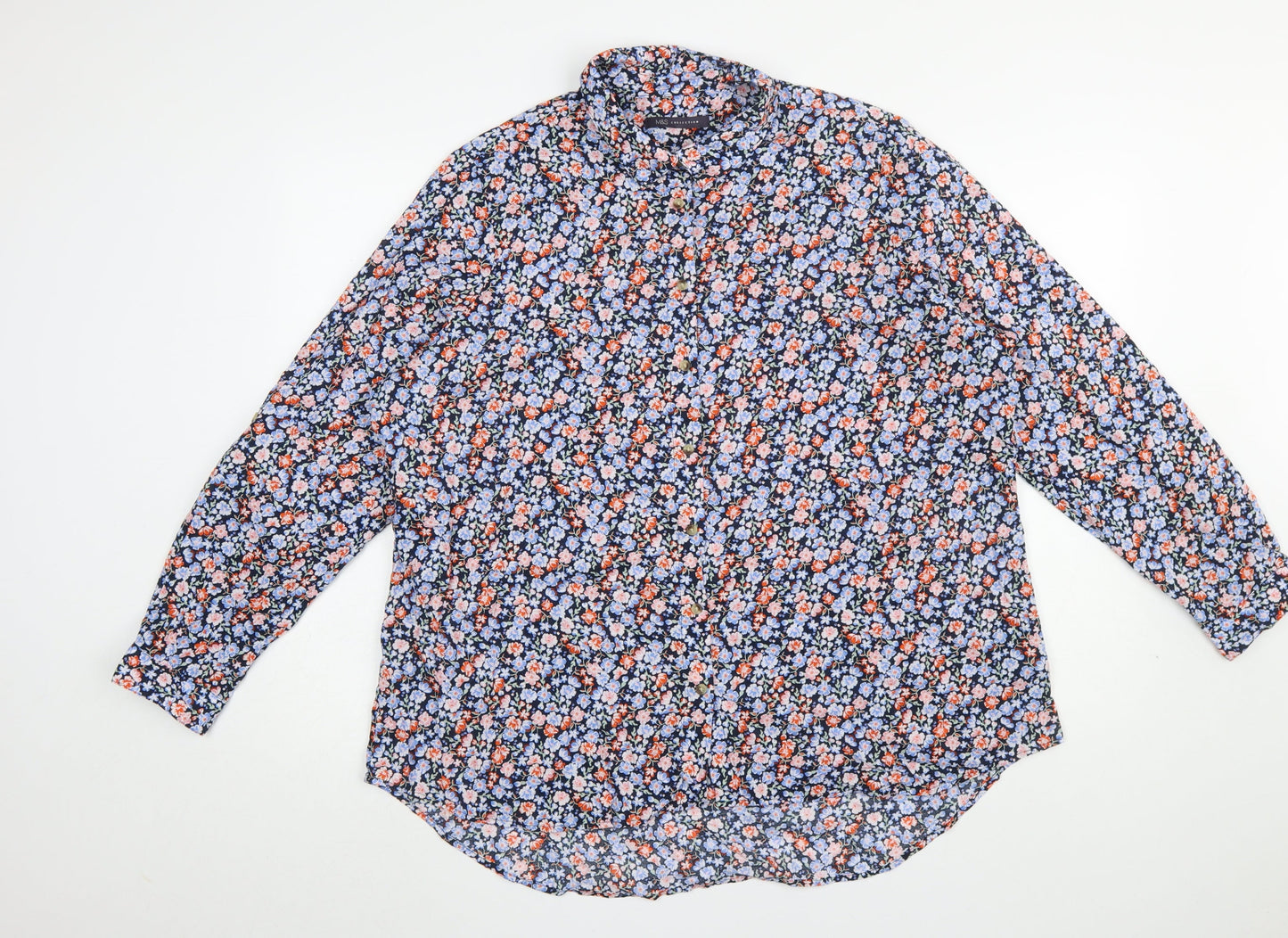 Womens UK Size 20 Marks and Spencer Multicoloured Blouse Button-Up