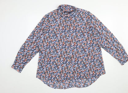 Womens UK Size 20 Marks and Spencer Multicoloured Blouse Button-Up
