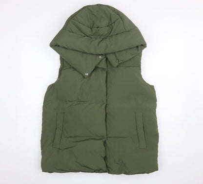 Womens UK Size 12 Marks and Spencer Green Puffer Jacket