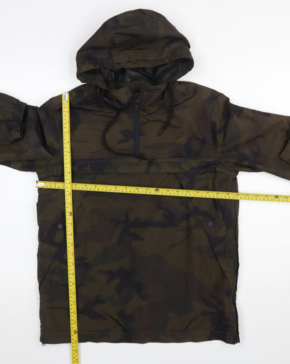 Mens UK Size S Brave Soul Green Anorak Coat
