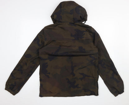 Mens UK Size S Brave Soul Green Anorak Coat