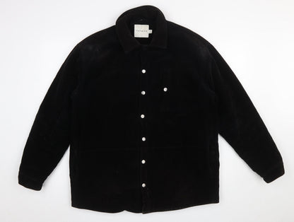 Mens UK Size S Topman Black Basic Jacket