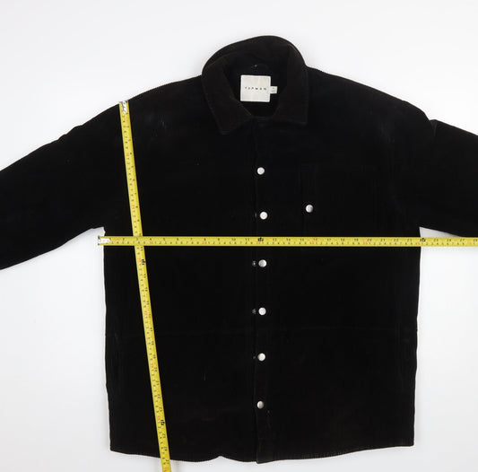 Mens UK Size S Topman Black Basic Jacket
