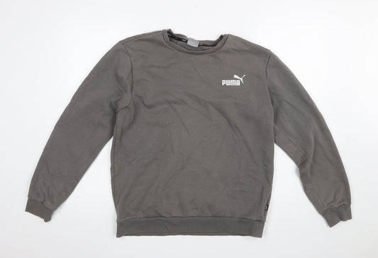 Mens UK Size M PUMA Grey Pullover Sweatshirt