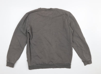 Mens UK Size M PUMA Grey Pullover Sweatshirt
