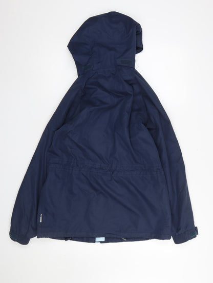 Womens UK Size S Trespass Blue Rain Coat