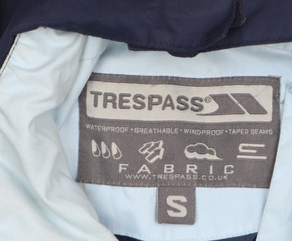 Womens UK Size S Trespass Blue Rain Coat