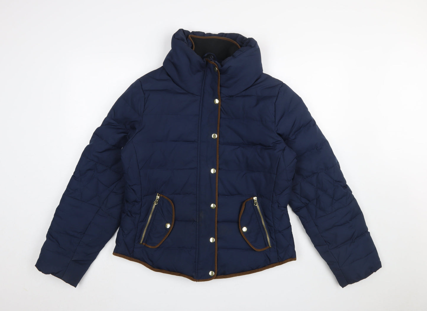 Womens UK Size XL VERO MODA Blue Puffer Jacket