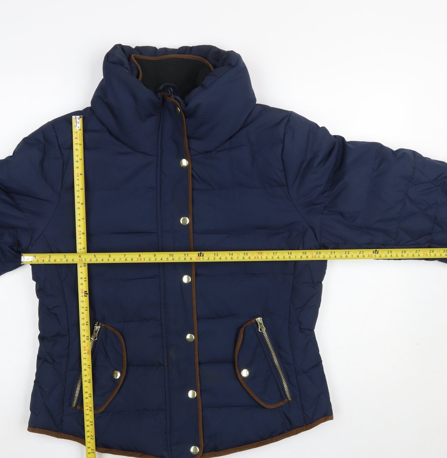 Womens UK Size XL VERO MODA Blue Puffer Jacket