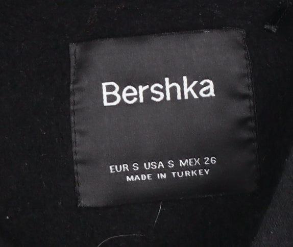 Womens UK Size S Bershka Black Pullover Hoodie
