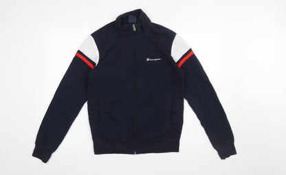 Mens UK Size S Champion Blue Full Zip Sweatshirt