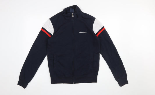 Mens UK Size S Champion Blue Full Zip Sweatshirt