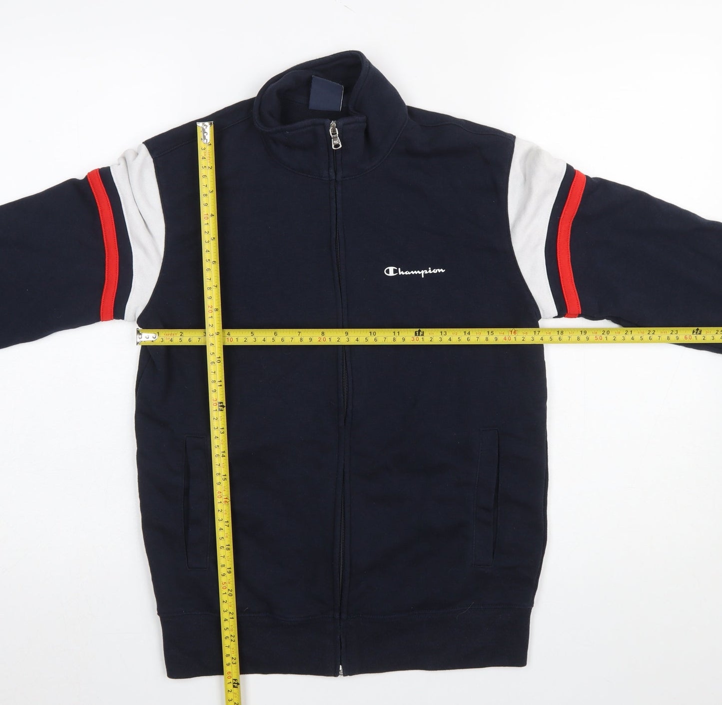 Mens UK Size S Champion Blue Full Zip Sweatshirt