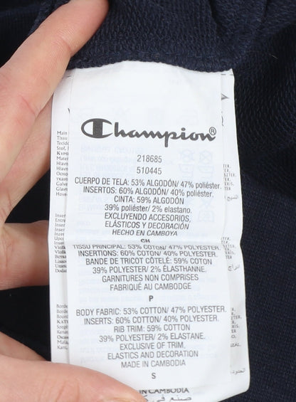 Mens UK Size S Champion Blue Full Zip Sweatshirt