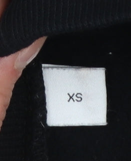 Mens UK Size XS COLLUSION Black Pullover Sweatshirt