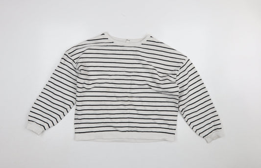 Womens UK Size M In Other Words White Pullover Sweatshirt