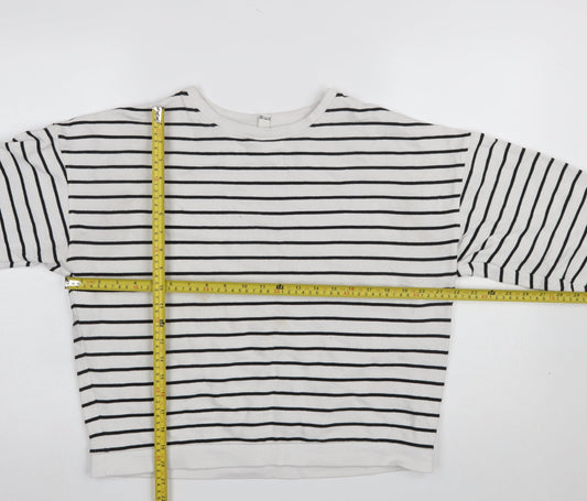 Womens UK Size M In Other Words White Pullover Sweatshirt