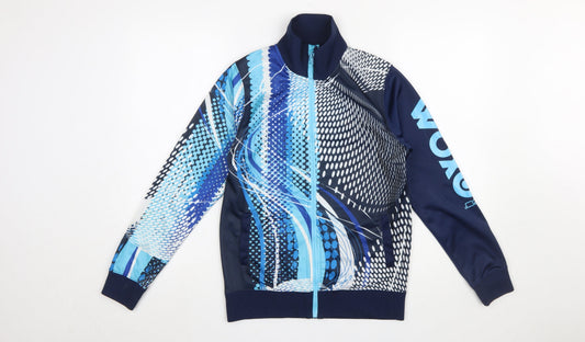 Woxo by KappAhl Boys Blue Full Zip Graphic Sweatshirt Size 158/164