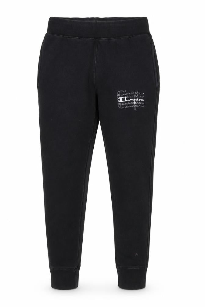 Mens UK Size S Champion Regular Fit Jogger Black Trousers