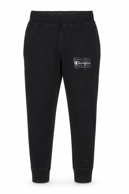 Mens UK Size S Champion Regular Fit Jogger Black Trousers