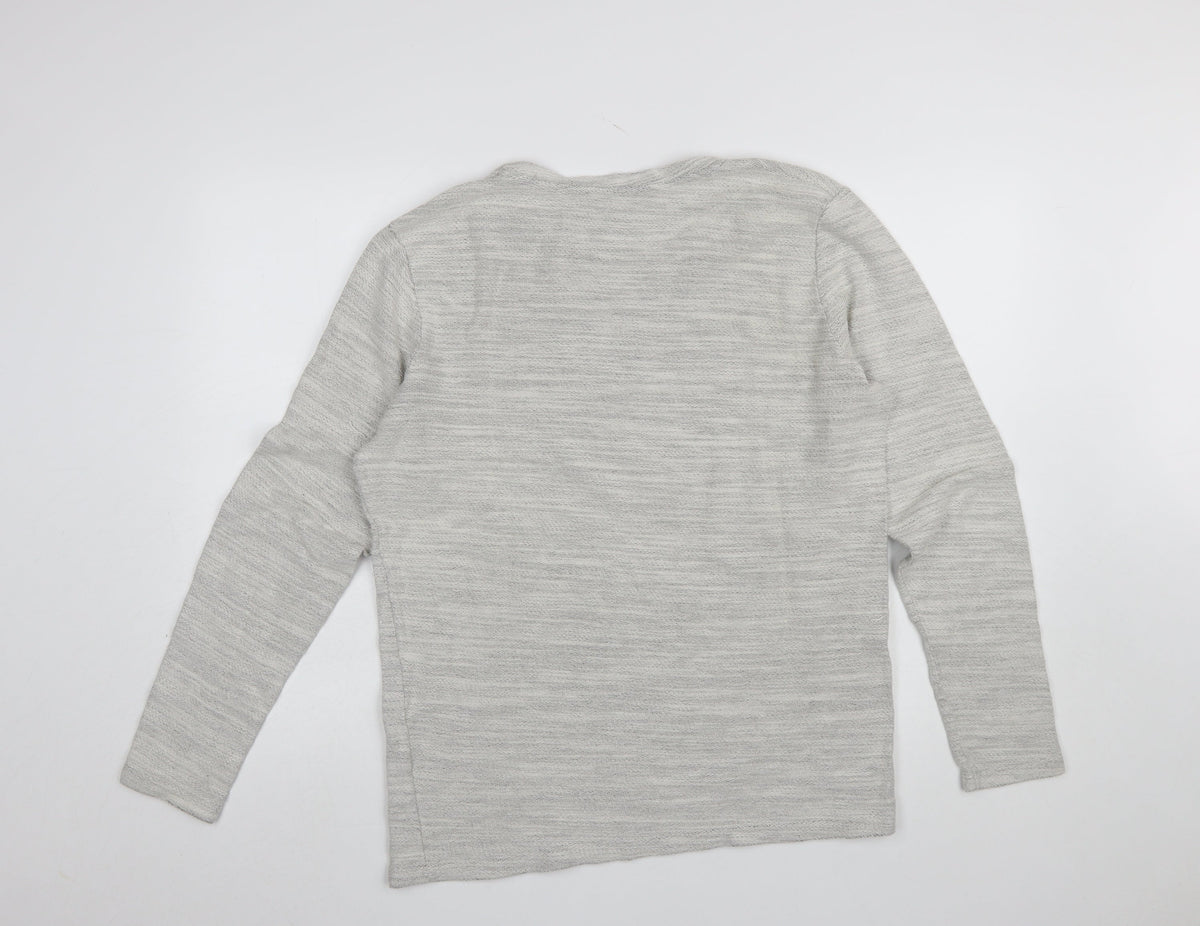 Mens UK Size L JACK & JONES Grey Pullover Sweatshirt