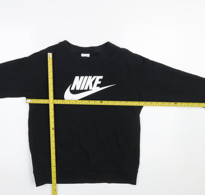 Womens UK Size S Nike Black Pullover Sweatshirt