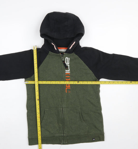 Boys UK Size 13 Years Animal Green Full Zip Hoodie