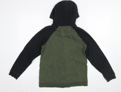 Boys UK Size 13 Years Animal Green Full Zip Hoodie