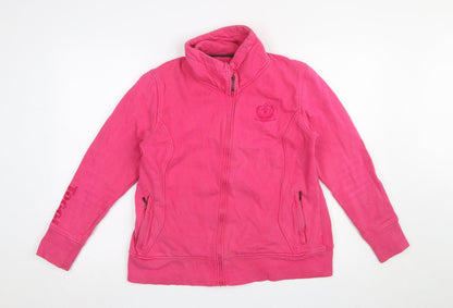 Womens UK Size 12 Toggi Pink Full Zip Sweatshirt
