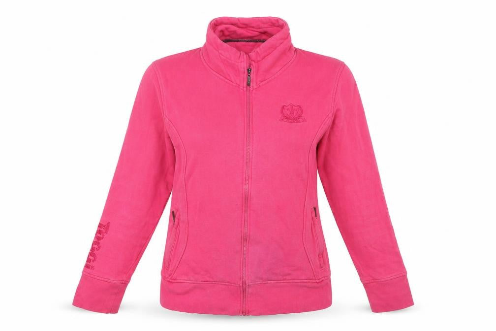 Womens UK Size 12 Toggi Pink Full Zip Sweatshirt