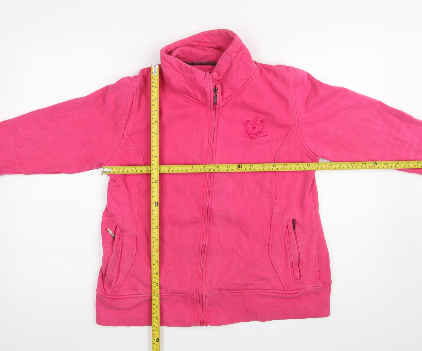 Womens UK Size 12 Toggi Pink Full Zip Sweatshirt