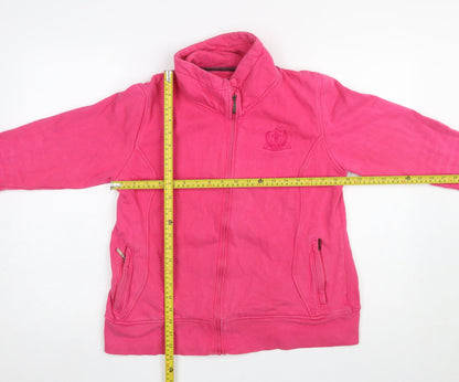 Womens UK Size 12 Toggi Pink Full Zip Sweatshirt