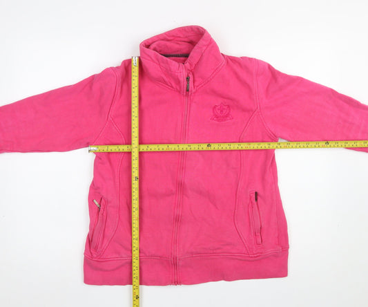 Womens UK Size 12 Toggi Pink Full Zip Sweatshirt