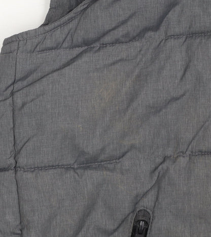 Marks and Spencer Boys Grey Hooded Padded Bodywarmer 11-12 Years