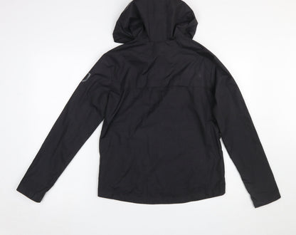 Boys UK Size 14 Years Kipsta Black Windbreaker Coat