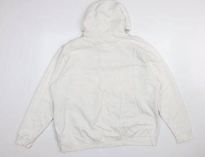 Nike Men's White 2XL Full Zip Sports Hoodie Jacket