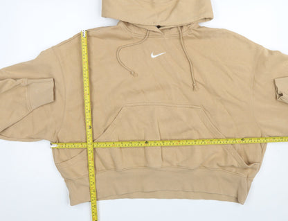 Womens UK Size S Nike Beige Pullover Hoodie