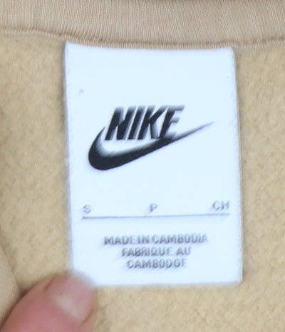 Womens UK Size S Nike Beige Pullover Hoodie