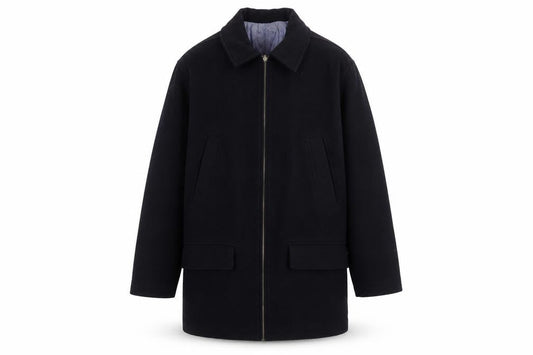 Mens UK Size S Woods & Gray Black Overcoat