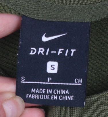 Womens UK Size S Nike Green Pullover Sweatshirt