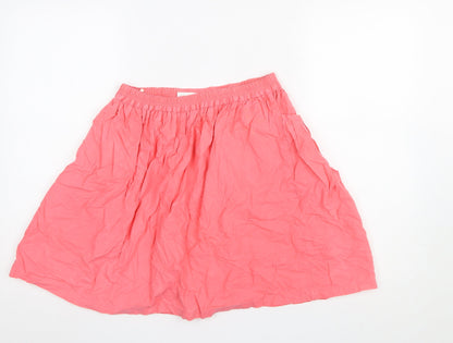 Womens UK Size 8 Benetton A-Line Cotton Skirt