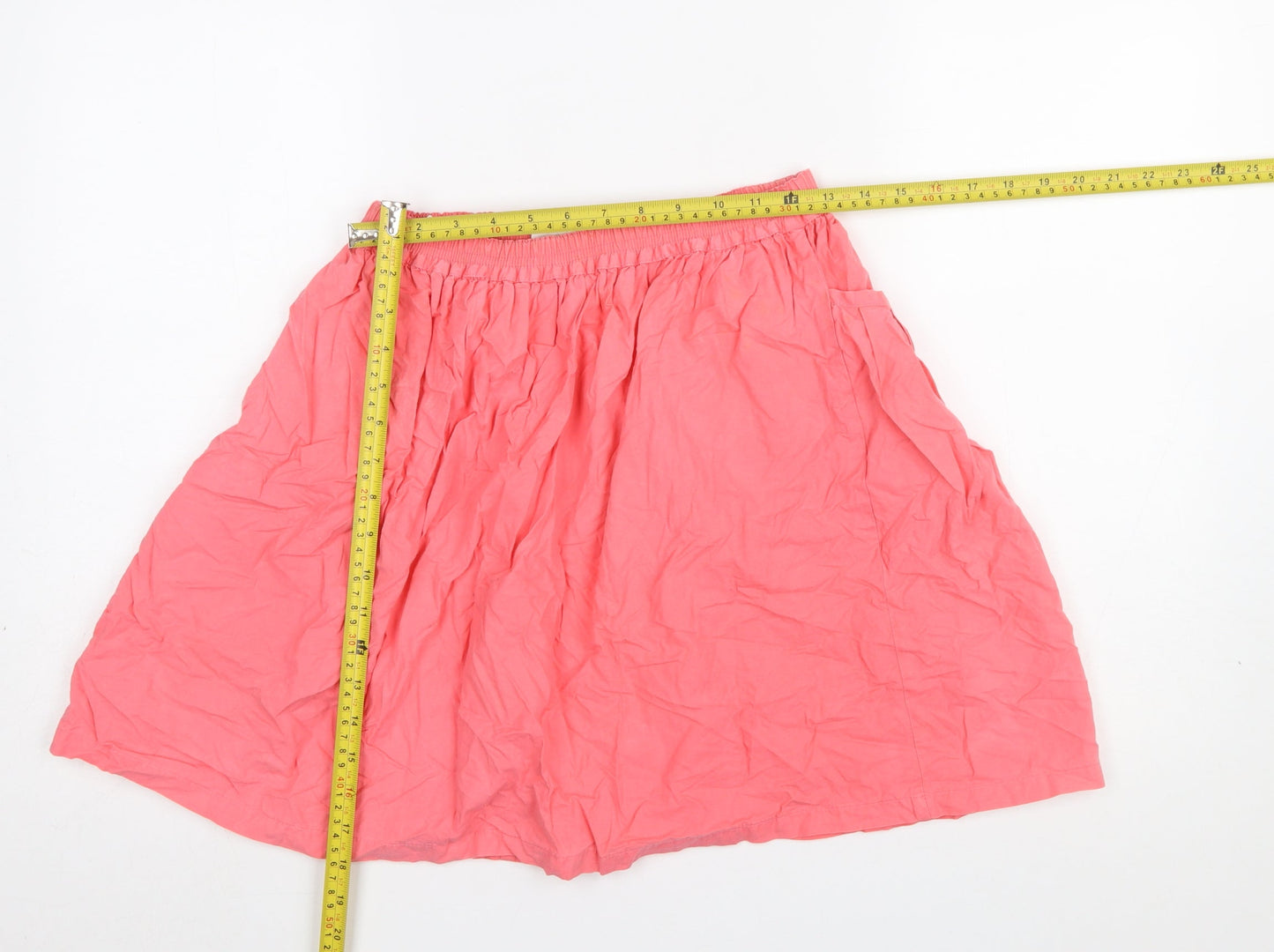 Womens UK Size 8 Benetton A-Line Cotton Skirt