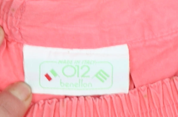 Womens UK Size 8 Benetton A-Line Cotton Skirt