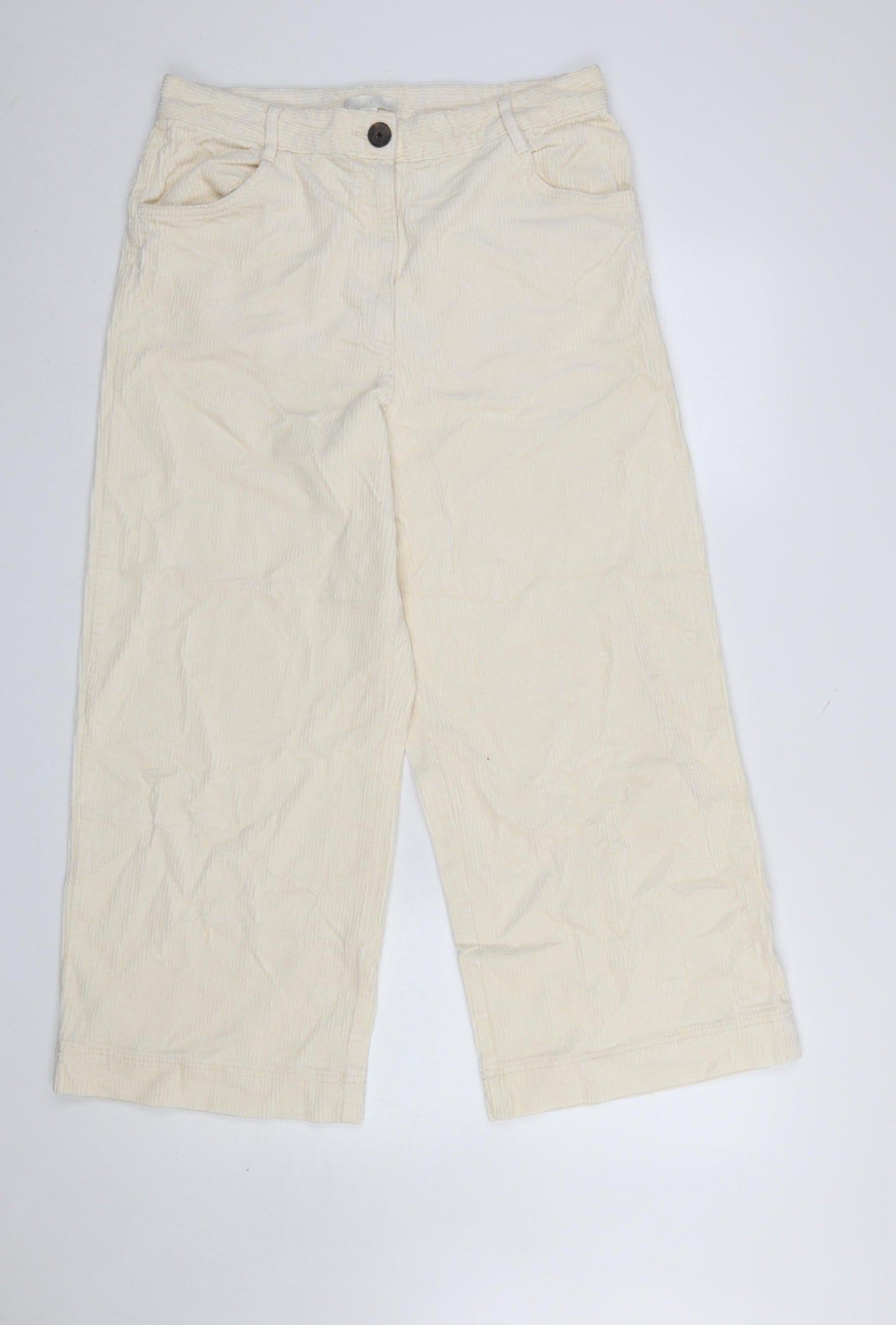 Womens UK Size 16 H&M Regular Fit Chino Beige Trousers