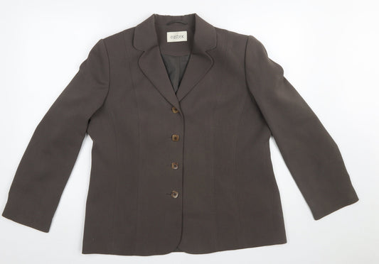 Womens UK Size 14 Eastex Regular Brown Suit Jacket