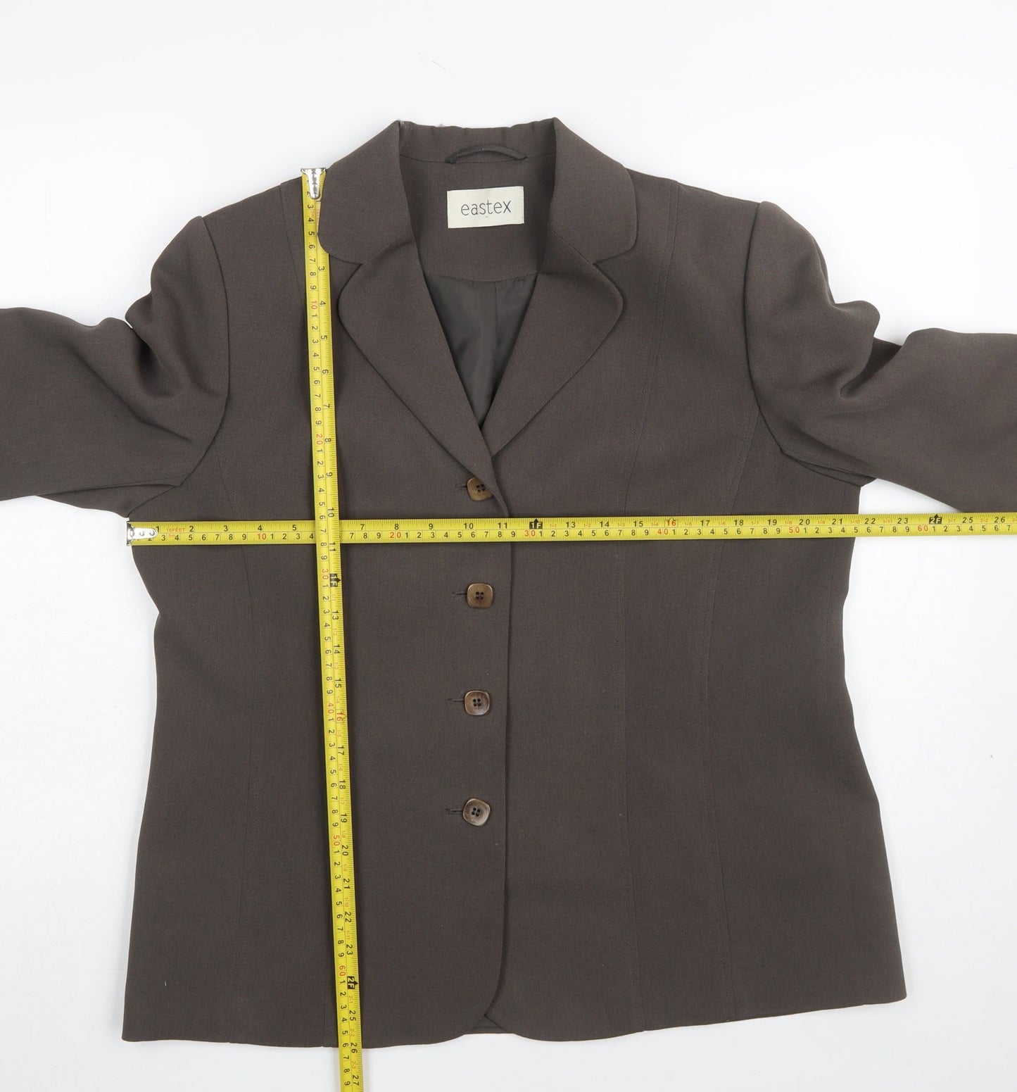 Womens UK Size 14 Eastex Regular Brown Suit Jacket