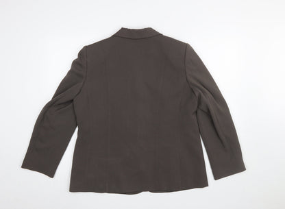 Womens UK Size 14 Eastex Regular Brown Suit Jacket